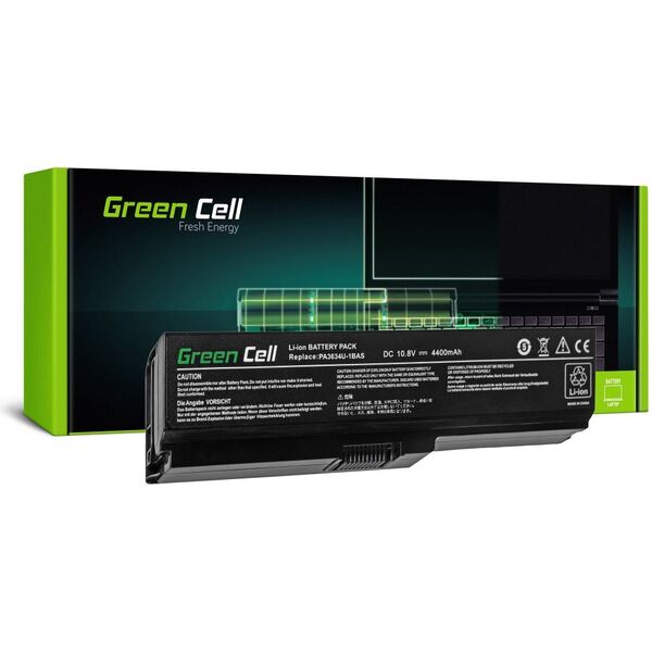 Bateria Green Cell PA3634U-1BRS do Toshiba Satellite A660 A665 L650 L650D L655 L670 L670D L675 M300 M500 U400 U500 (TS03V2)