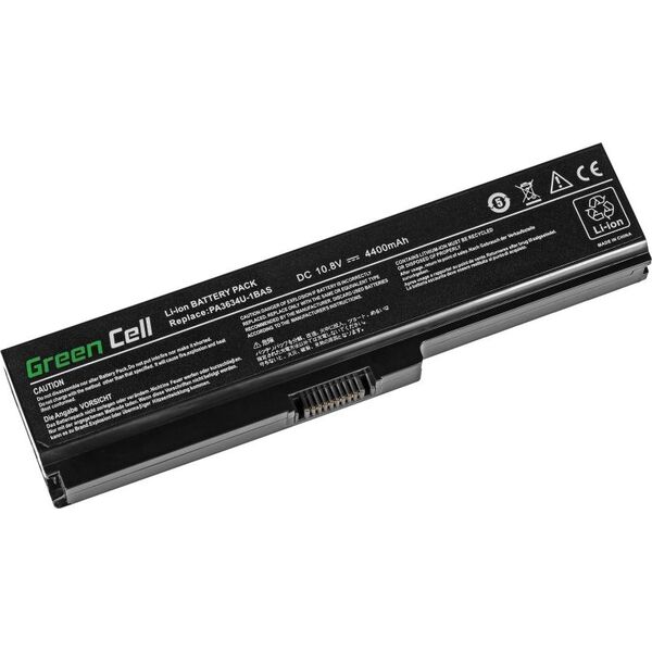 Bateria Green Cell PA3634U-1BRS do Toshiba Satellite A660 A665 L650 L650D L655 L670 L670D L675 M300 M500 U400 U500 (TS03V2)