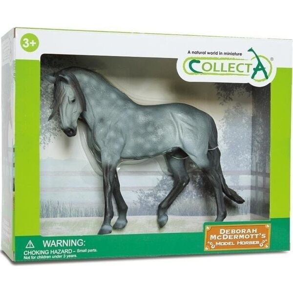 Figurka Collecta KOŃ ANDALUSIAN STALLION DARK DAPPLE GREY 1:12 WINDOW BOX
