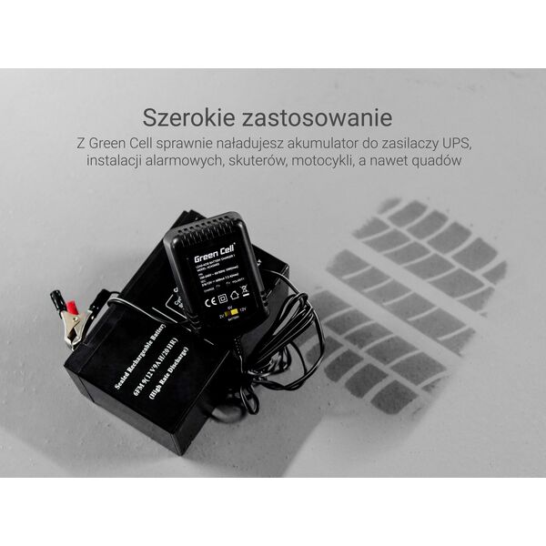 Green Cell Ładowarka, Prostownik Green Cell do akumulatorów 2V / 6V / 12V (0.6A)