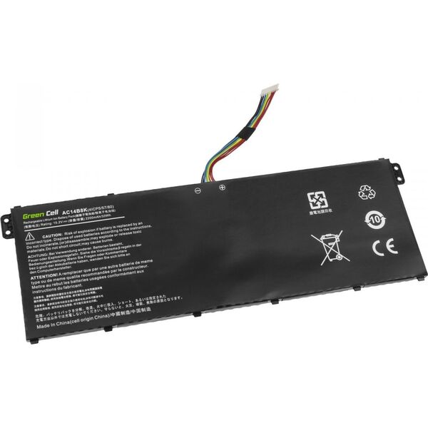 Bateria Green Cell AC14B3K AC14B8K Acer (AC72)