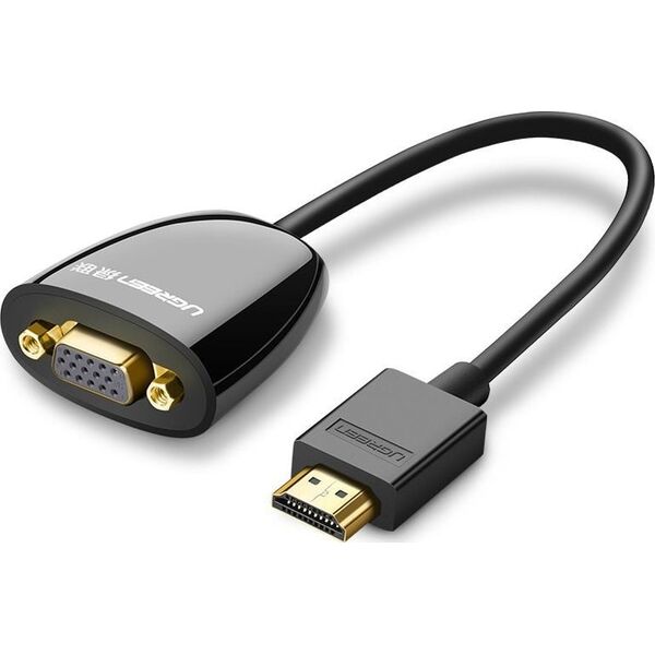 Adapter AV Ugreen HDMI - D-Sub (VGA) czarny (40253)