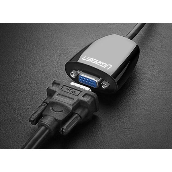 Adapter AV Ugreen HDMI - D-Sub (VGA) czarny (40253)