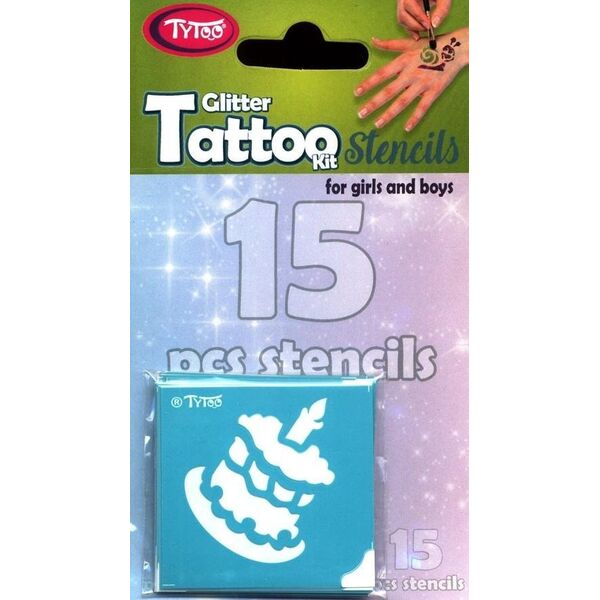 Dante TYTOO ZESTAW SZABLONÓW DO TATUAŻY WSZYSTKIEGO NAJLEPSZEGO! 15 EL.