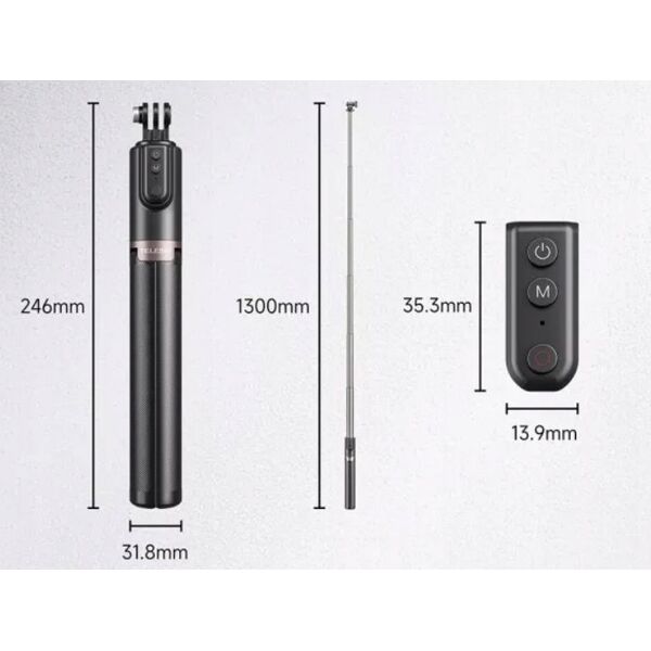 Telesin Statyw Selfie Stick + Pilot do GoPro HERO 11 10 9 8 i MAX / Telesin / TE-RCSS-003