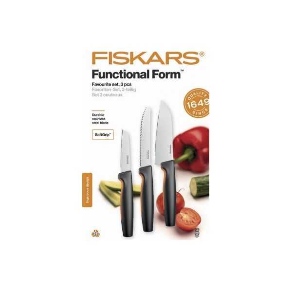 Fiskars functional form zestaw 3 noży faworyt (1057556)