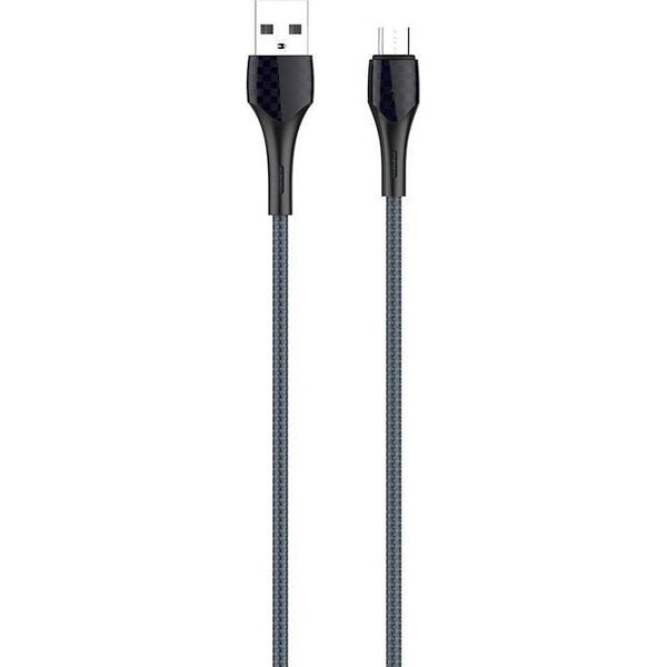 Kabel USB LDNIO USB-A - microUSB 2 m Szary (LS522 micro)