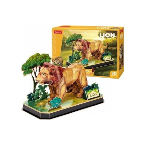 Cubic Fun CUBIC FUN PUZZLE 3D ZWIERZĘTA LEW.
