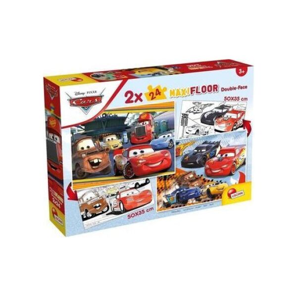Lisciani LISCIANI DISNEY PUZZLE MAXIFLOOR 2 X 24 CARS
