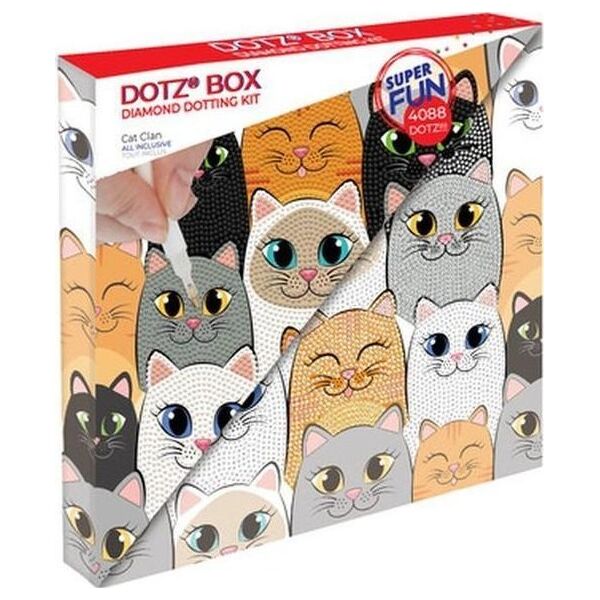 DIAMOND DOTZ DIAMOND DOTZ CAT CLAN DOTZ BOX