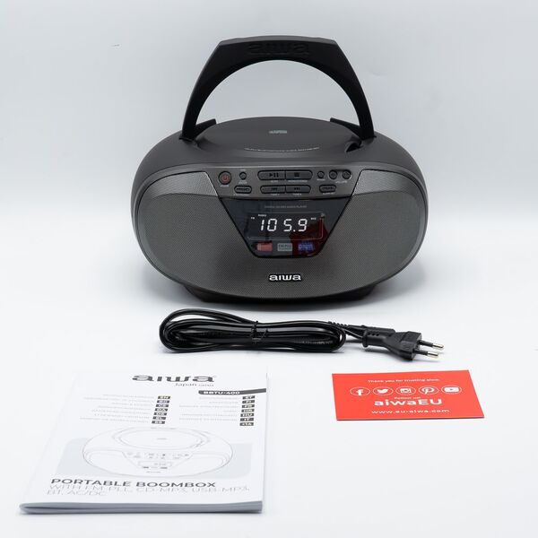 Radioodtwarzacz Aiwa BOOMBOX AIWA BBTU-400BK