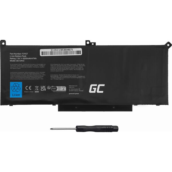 Bateria Green Cell GREEN CELL battery PW23Y for Dell XPS 13 9360 7.6V 5400mAh