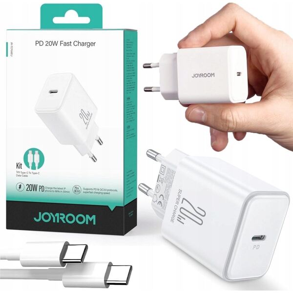 Ładowarka Joyroom Ładowarka USB C 20W PD Joyroom JR-TCF06 - czarna