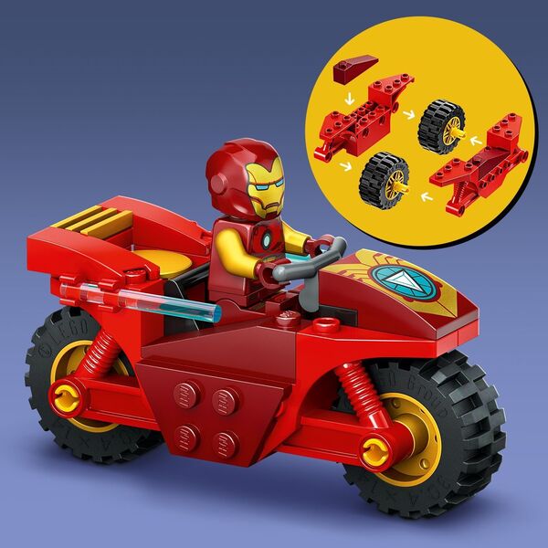 LEGO Super Heroes Marvel Iron Man z motocyklem i Hulk (76287)