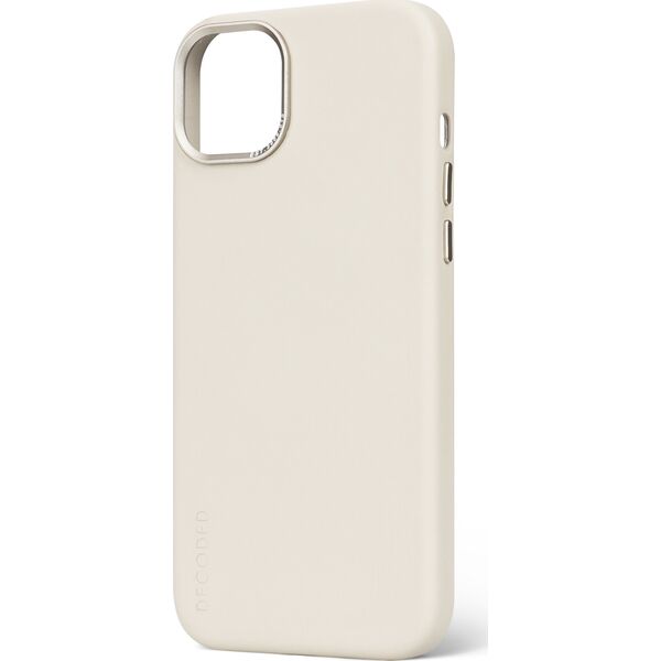 Decoded Decoded Leather Backcover for iPhone 15 Pro Clay