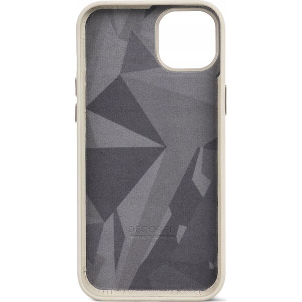 Decoded Decoded Leather Backcover for iPhone 15 Pro Clay