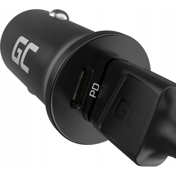 Ładowarka Green Cell Ładowarka samochodowa Green Cell PowerRide Nano 38W USB-C USB-A Power Delivery 3.0 z szybkim ładowaniem Ultra Charge
