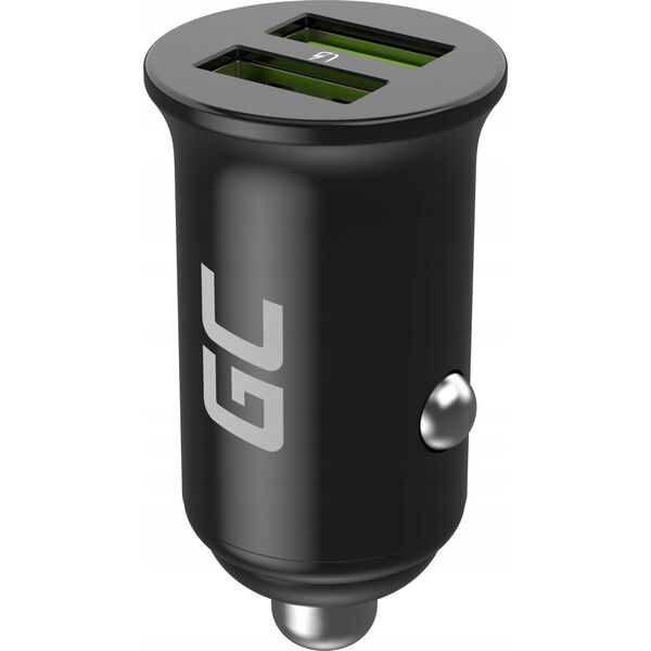 Ładowarka Green Cell Ładowarka samochodowa Green Cell PowerRide Nano 36W USB-A Power Delivery 3.0 z szybkim ładowaniem Ultra Charge