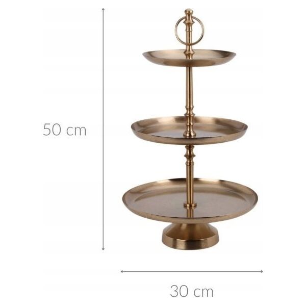Home Styling Collection Metalowa patera 3 poziomy, 50 cm