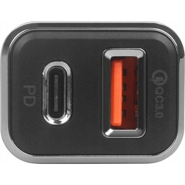 Ładowarka TB Ładowarka samochodowa uniwersalna USB A+C QC