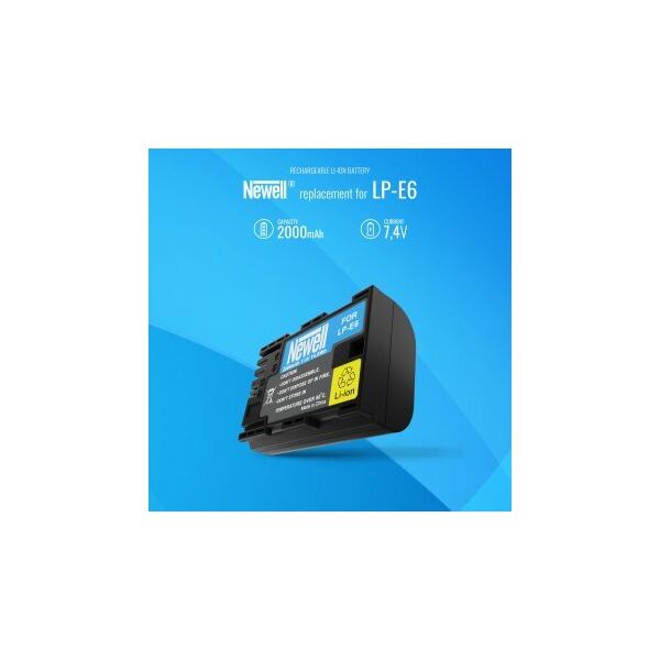 Zestaw ładowarka dwukanałowa Newell DL-USB-C i akumulator LP-E6 do Canon