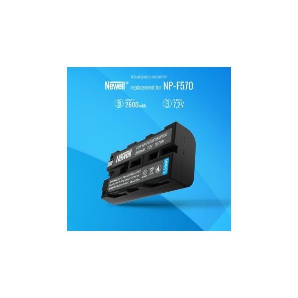 Zestaw ładowarka dwukanałowa Newell DL-USB-C i dwa akumulatory NP-F570 do Sony