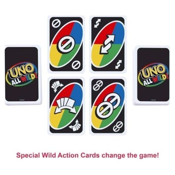 Mattel Gra UNO All Wild Dzikie karty