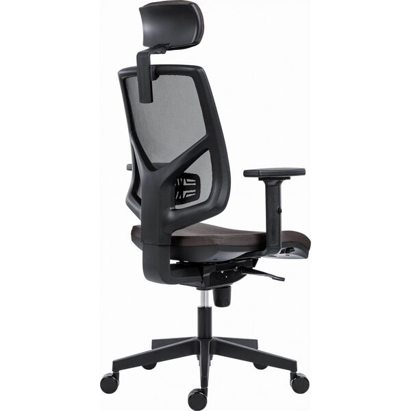 Krzesło biurowe Powerton Powerton Ergonomiczny fotel biurowy Tina, Szary