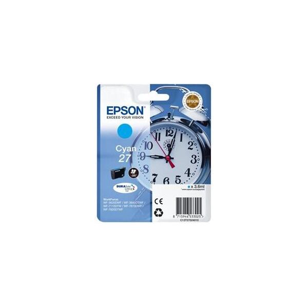 Tusz Epson Cyan 27 DURABrite Ultra Ink (C13T27024010)