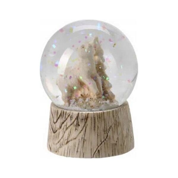 Dekoracja świąteczna Home Styling Collection Kula śnieżna ze zwierzątkiem, Ø 4,5 cm