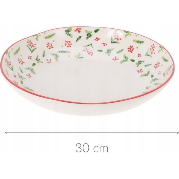Home Styling Collection Świąteczna miska z kamionki, Ø 30 cm