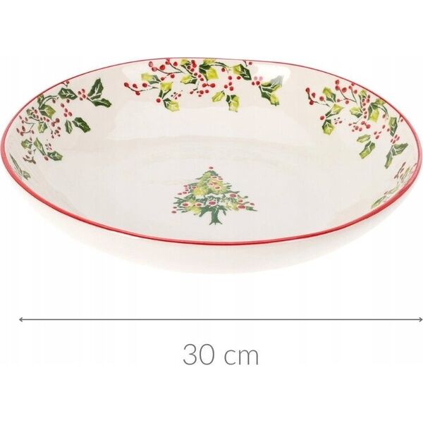 Home Styling Collection Świąteczna miska z kamionki, Ø 30 cm