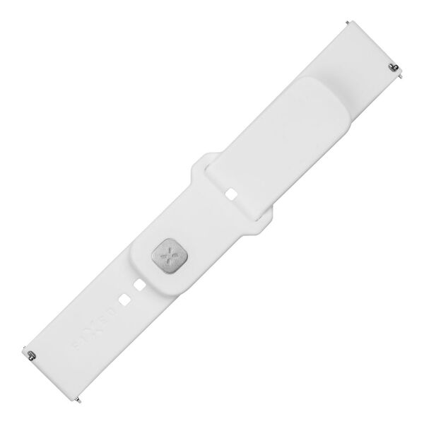 Fixed Strap for Samsung Galaxy Watch 4/5/Active 2, Huawei Watch GT 3 (42mm)/GT 3 Pro (43mm) - Fixed Silicone Sporty Strap Set - White 8591680161263 έως 12 άτοκες Δόσεις