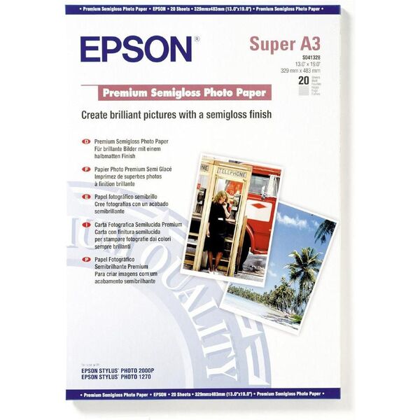 Φωτογραφικό χαρτί Epson για εκτυπωτή A3+ (C13S041328) 12391 10343829930