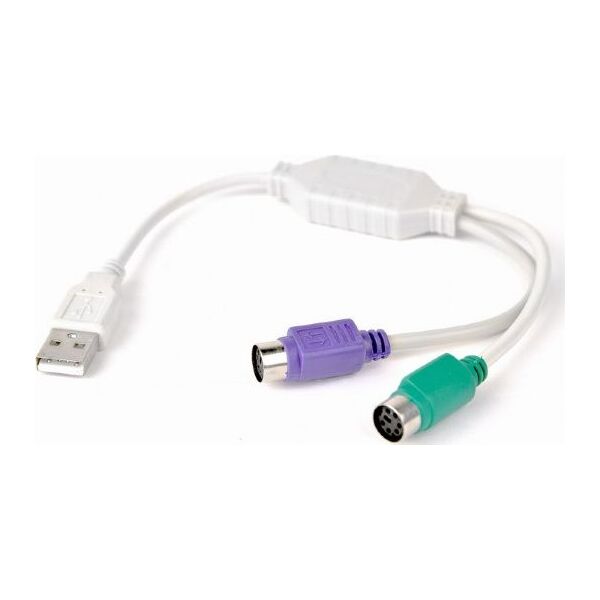 Προσαρμογέας USB Gembird - PS/2 x2 Λευκό (UAPS12) 222296 8716309017305