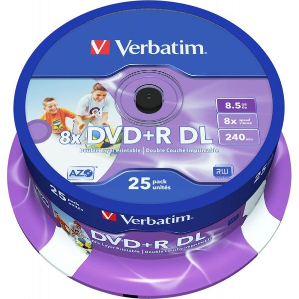 Κατά λέξη DVD+R DL 8,5 GB 8x 25 τεμάχια (43667) 227345 23942436671
