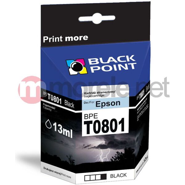 Μελάνι Black Point BPE T0801 / C13T08014010 (μαύρο) 270184 5907625611947