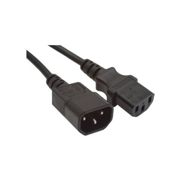 Kabel zasilający Gembird zasilający przedłużający VDE IEC320 C13/C14, 3m (gruby) (PC-189-VDE-3M)