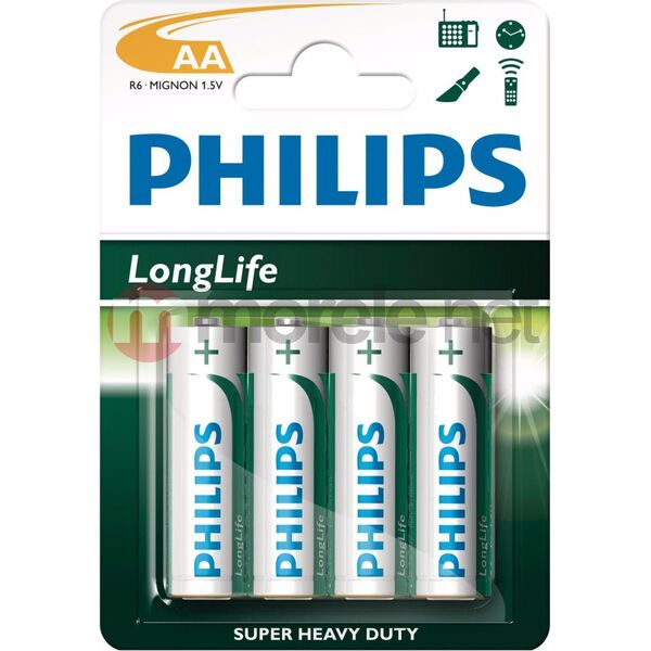 Μπαταρία Philips LongLife AA / R6 4 τεμ. 448642 8712581549466