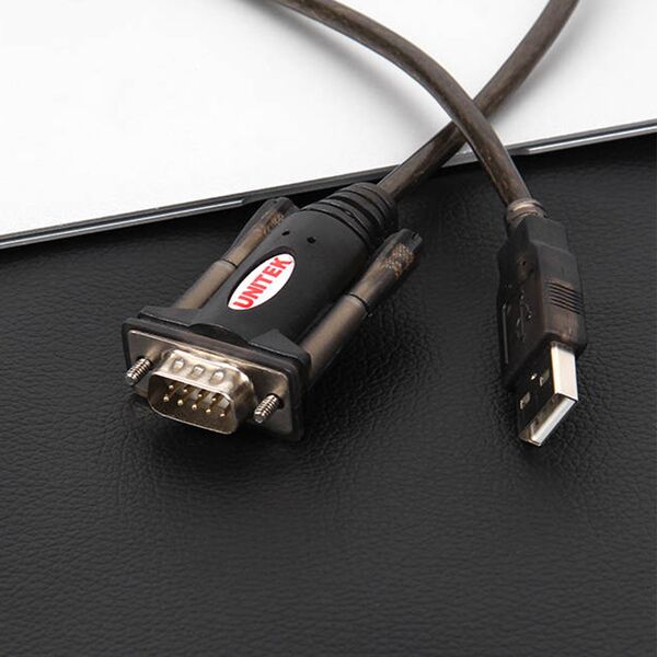 Unitek USB-A - RS-232 Καλώδιο USB 1,5 m Μαύρο (USBTS9P) 541374 4894160000002