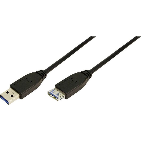 LogiLink USB-A - USB-A καλώδιο USB 2 m Μαύρο (CU0042) 600771 4052792003307