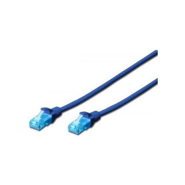 Digitus Patch cord U/UTP κατ.5e PVC 1m μπλε 616749 4016032198819