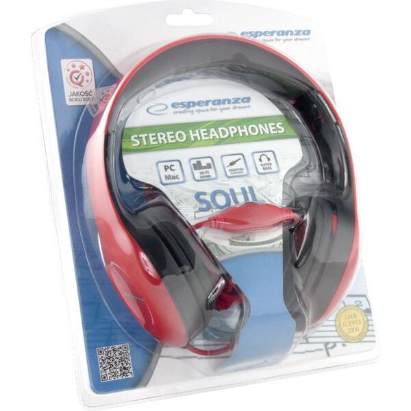 Ακουστικά Esperanza Soul EH138R 636383 5901299903766