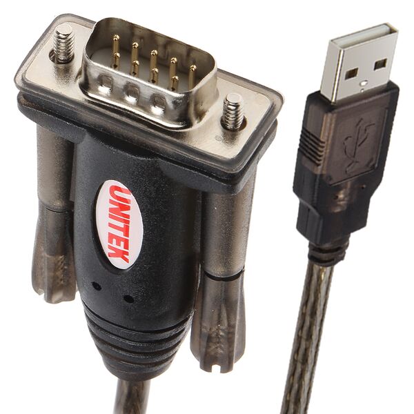 Unitek USB-A - RS-232 Καλώδιο USB 1,5 m Μαύρο (USBTS9P) 541374 4894160000002