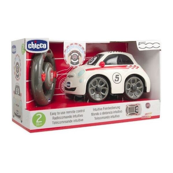 Chicco Fiat 500 Sport RC με τηλεχειριστήριο λευκό (07275) 796322 8058664035342