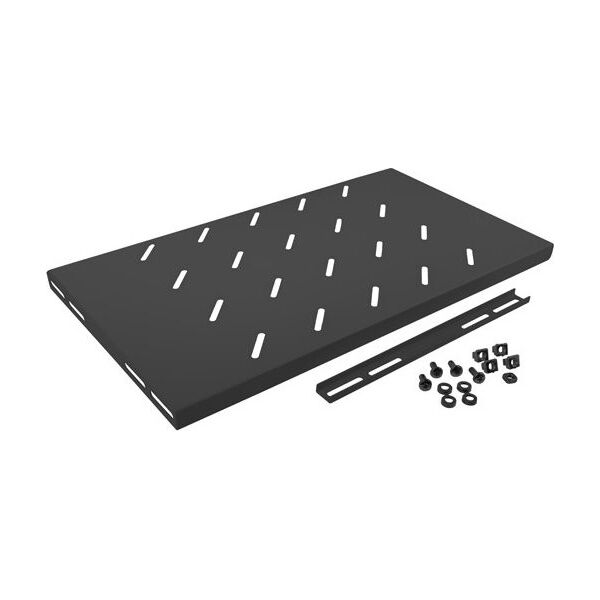 Ράφι ντουλάπας Lanberg 19" 450mm μαύρο (AK-1001-B) 831362 5901969403579