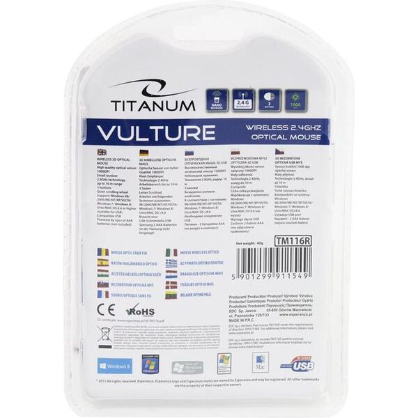 Esperanza Titanum Vulture 3D Mouse (TM116E) 846316 5901299911518