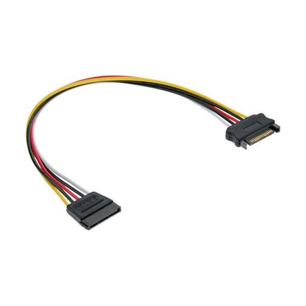 InLine SATA 15 ακίδων - SATA 15 ακίδων, 0,3 m, Πολύχρωμο (29651A) 873419 4043718175260