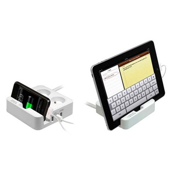 Logo 2 υποδοχές, 3x USB, με βάση τηλεφώνου (1017270) 1017270 8590274446625