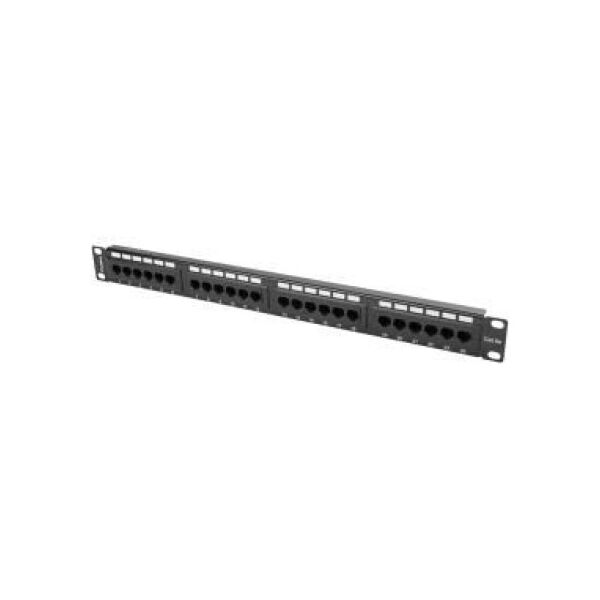 Lanberg Patch panel 1U 19" 24x RJ-45 Cat.5E Μαύρο (PPU5-1024-B) 1020342 5901969404081